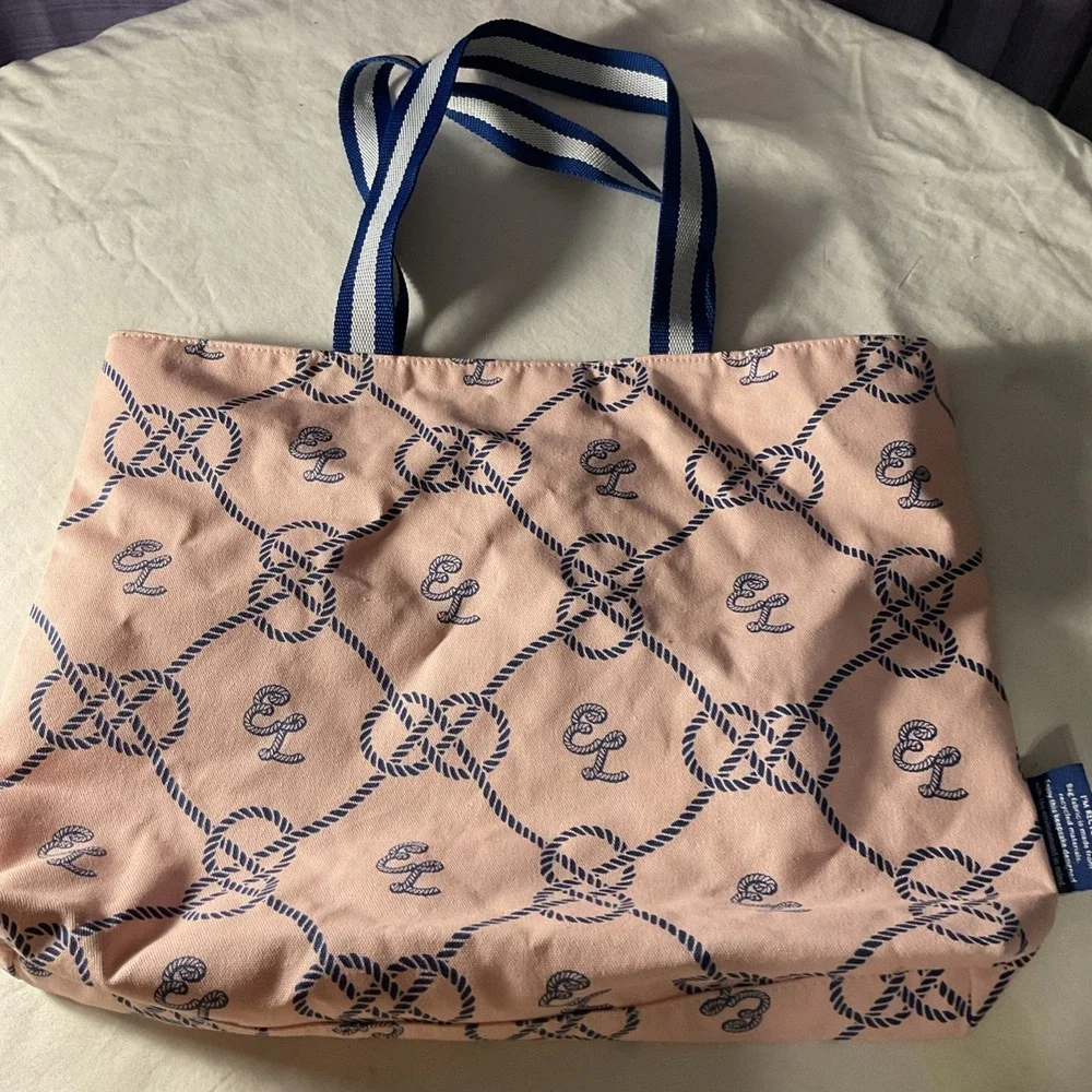 Estee Lauder pink blue tote Bag Hand Shoulder Weekender shopper Large cotton NEW